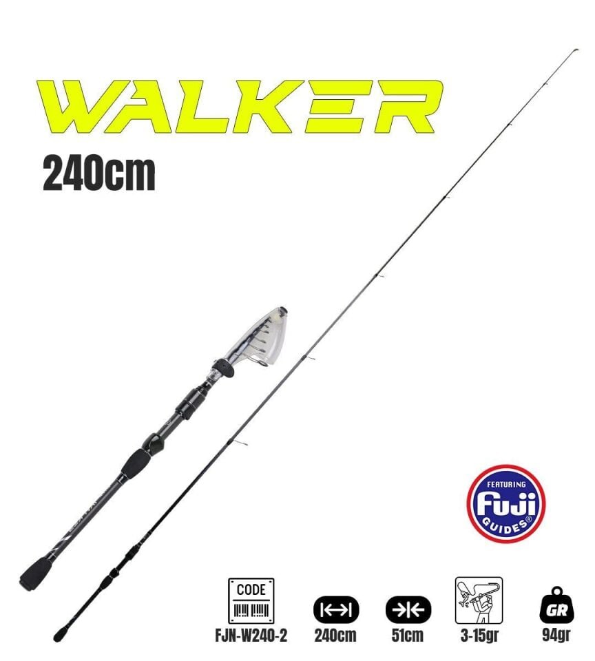 Fujin Walker 240 Cm 3-15 Gr Teleskopik Spin Kamışı