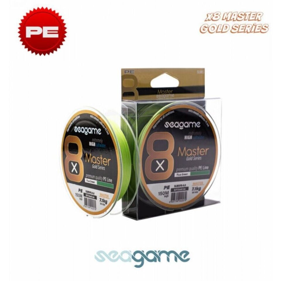 Seagame Master X8 Pe 150M Fluo Green İp Misina 0.8 Pe