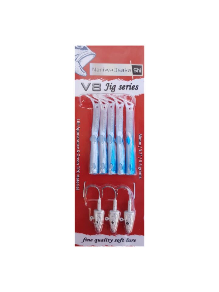 Osaka V8 10 Cm 10Gr Silikon Yem Blue