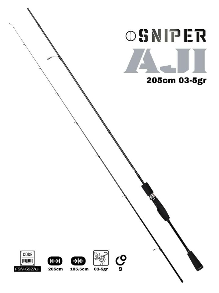Fujin Sniper 205 Cm 0.3-5 Gr Aji LRF Kamışı