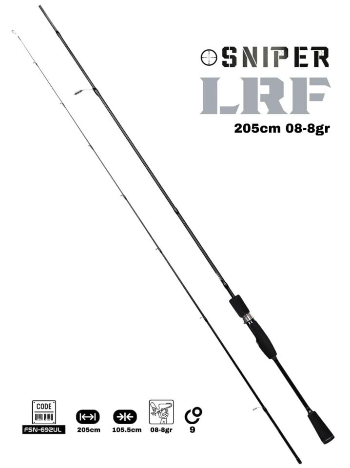 Fujin Sniper 205 Cm 0.8-8 Gr LRF Kamışı