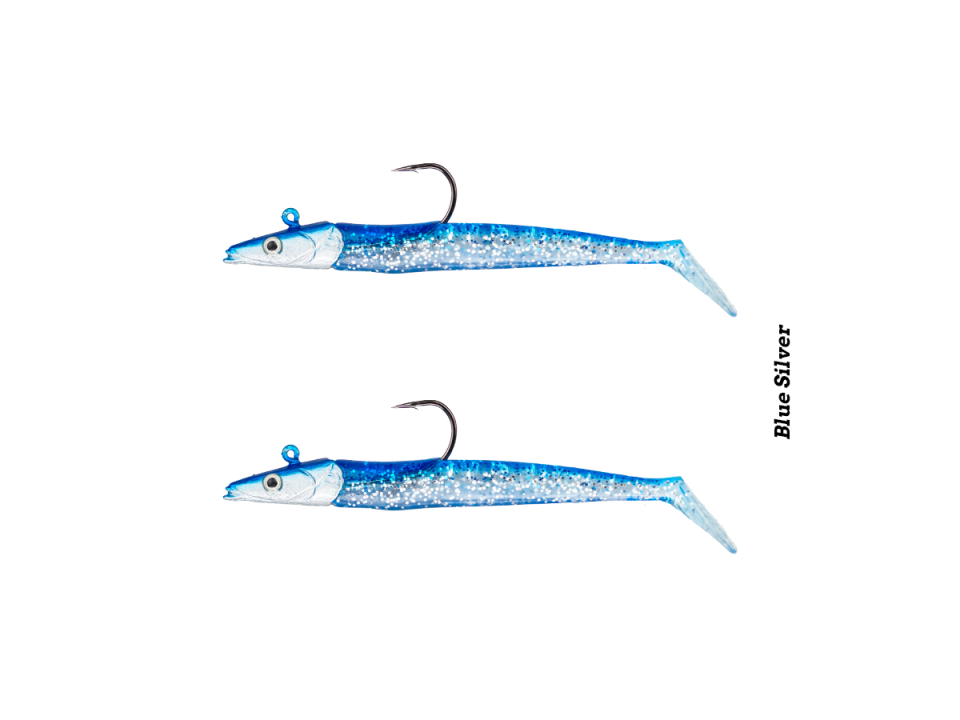 Fujin Zand Eel 11Cm 7-14G Double Combo Silikon Yem Blue Silver