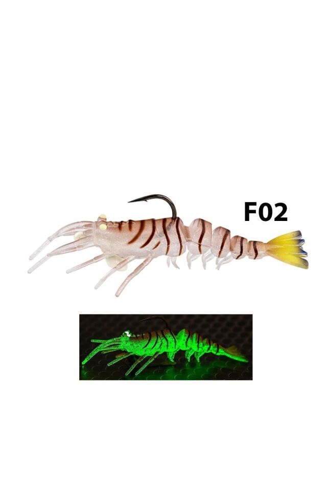 Fujin Shrimper 75mm 4Gr Silikon Karides Yem F02 Tiger