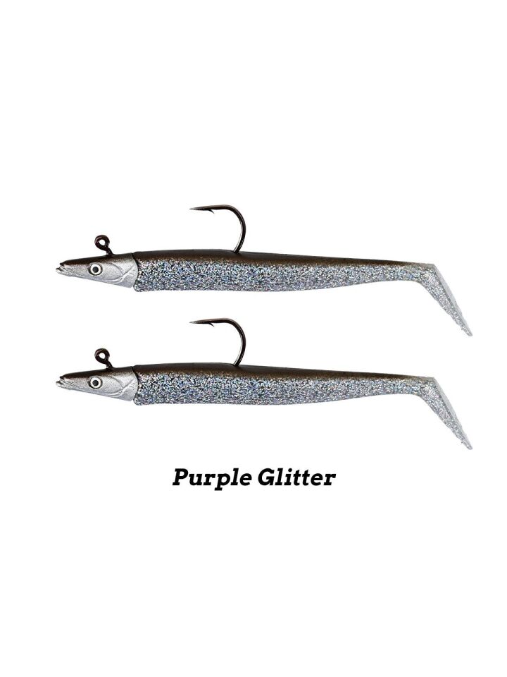 Fujin Zand Eel 11Cm 7-14G Double Combo Silikon Yem Purple Glit