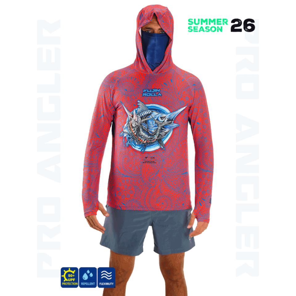 Fujin Rolla S26 Buff Hoodie Swordfish Red