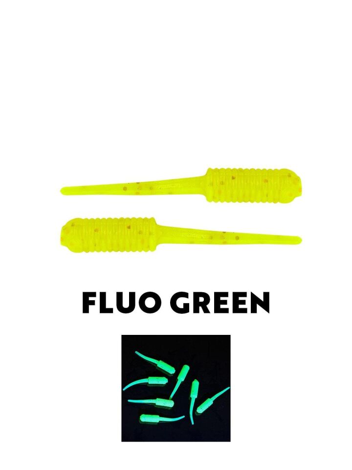 Fujin Baby Fry 2Cm Lrf Silikon Yem Fluo Green