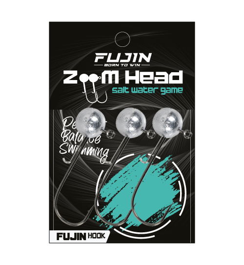 Fujin Zoom Head 1/0 Jig Head 3gr