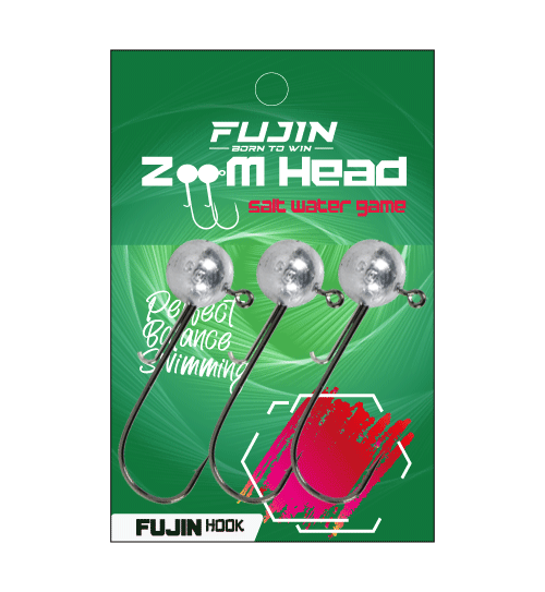 Fujin Zoom Head 2/0  Jig Head 1.5gr