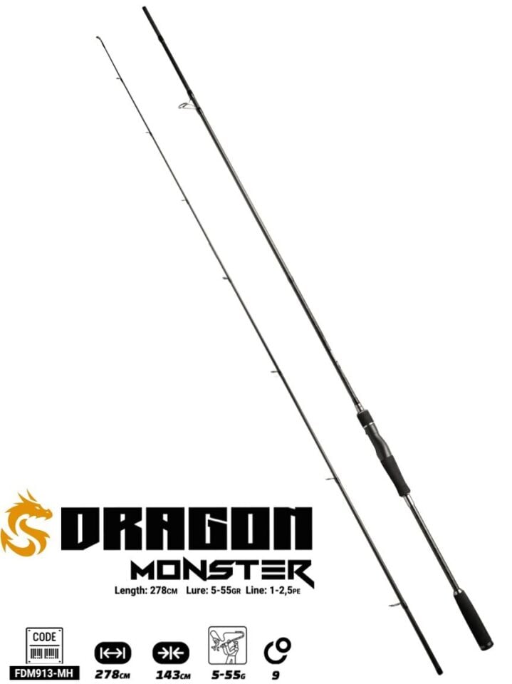 Fujin Dragon Monster 278Cm 5-55Gr Spin Kamışı