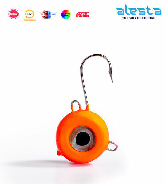 Alesta Tenya Jighead 150G 150G Turuncu Glow