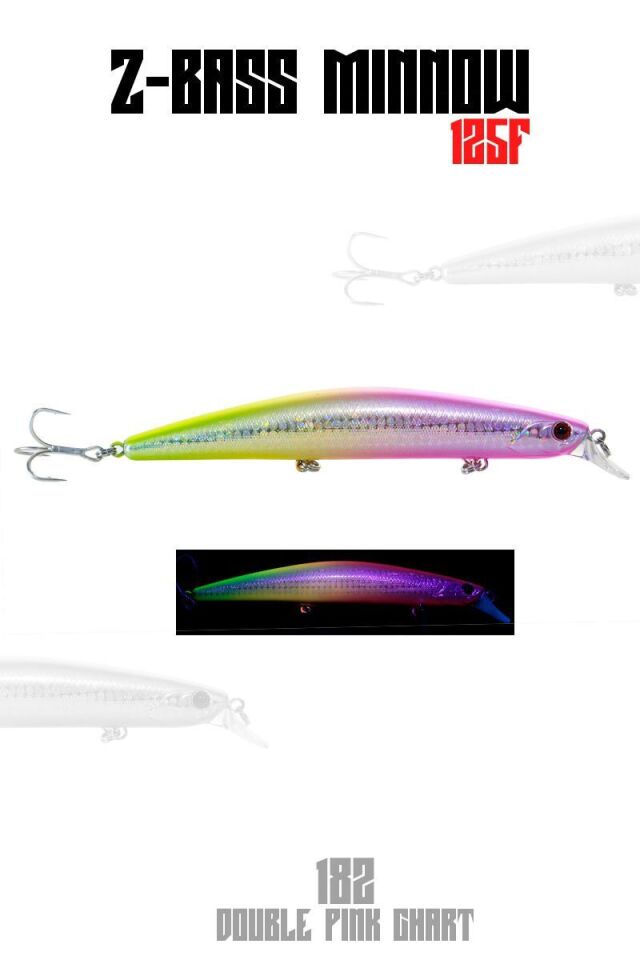 Fujin Z-Bass Minnow 125F 21Gr Maket Yem 182 D.Pink Chart
