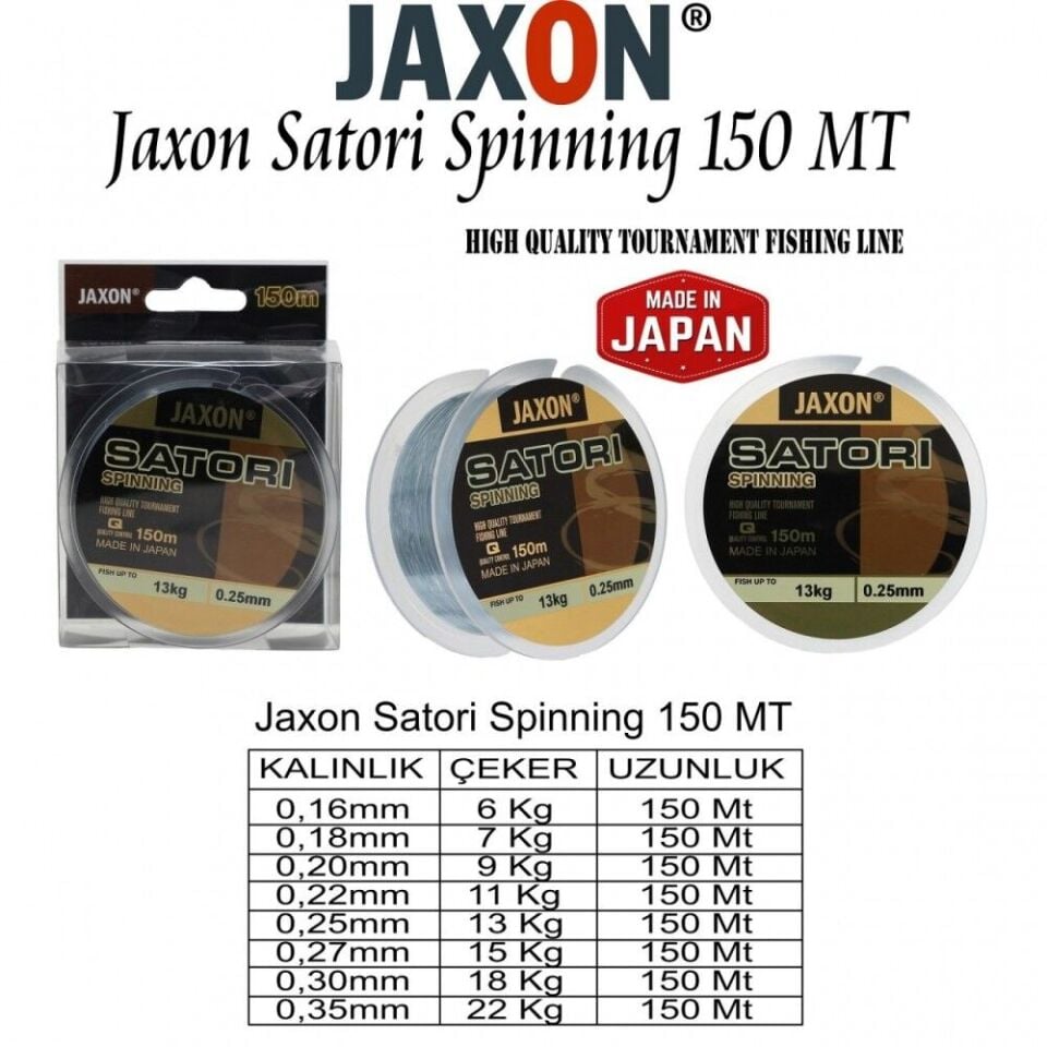 Jaxon Satori Spinning 150 Mt Misina