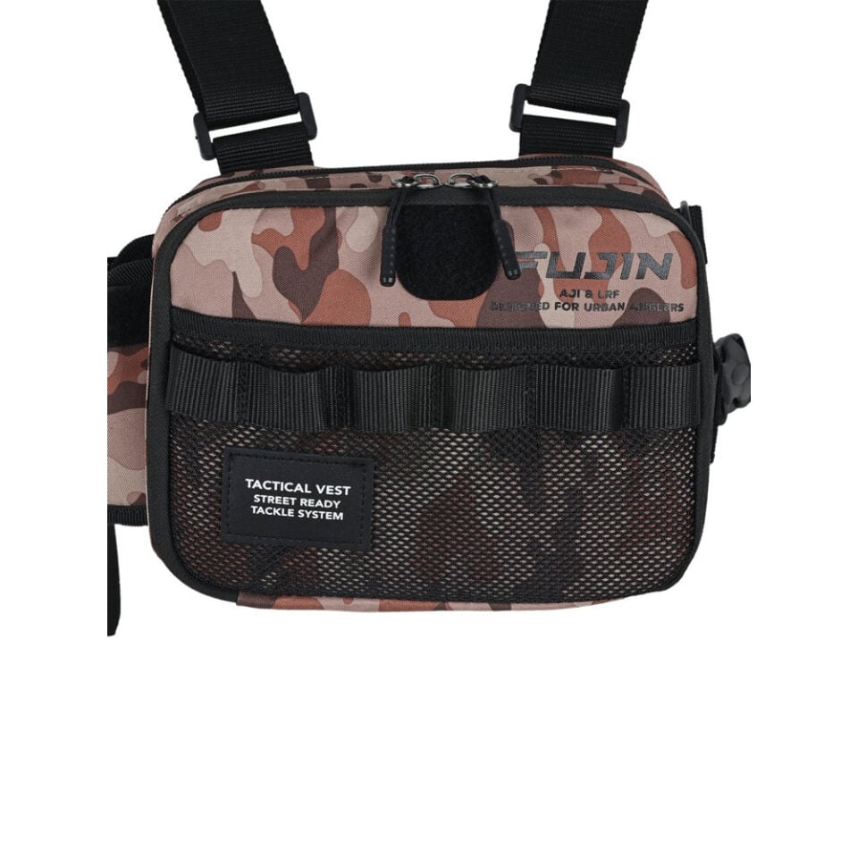 Fujin Tactical Vest Brown Camo Balıkçı Çantası