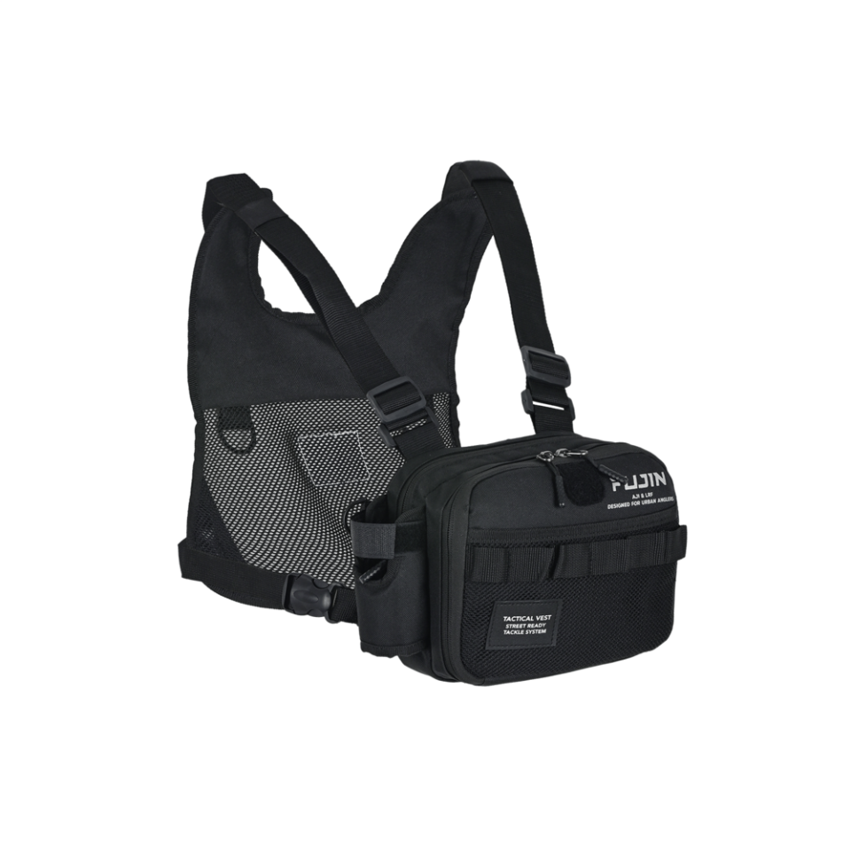 Fujin Tactical Vest Black Balıkçı Çantası