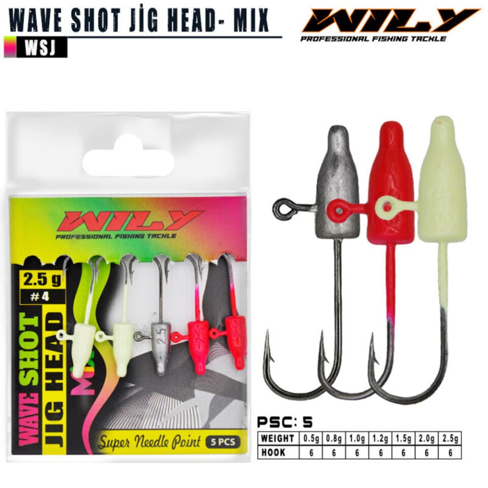 Wily Wave Shot Jighead Mix Paket