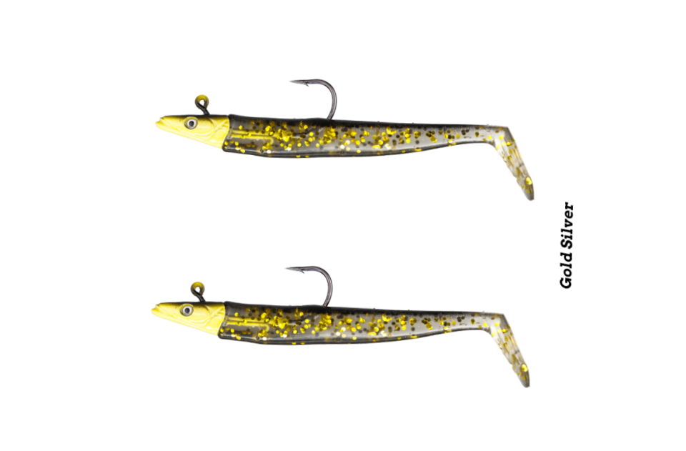 Fujin Zand Eel 11Cm 7-14G Double Combo Silikon Yem Gold Silver