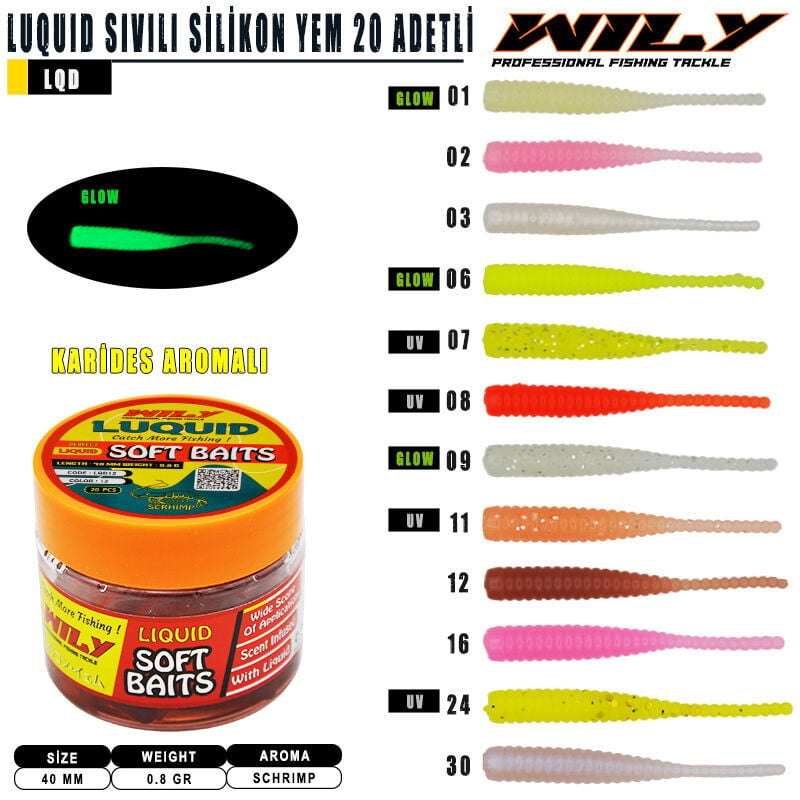 Wily Luquid 4cm Sıvılı ve kokulu silikon yem