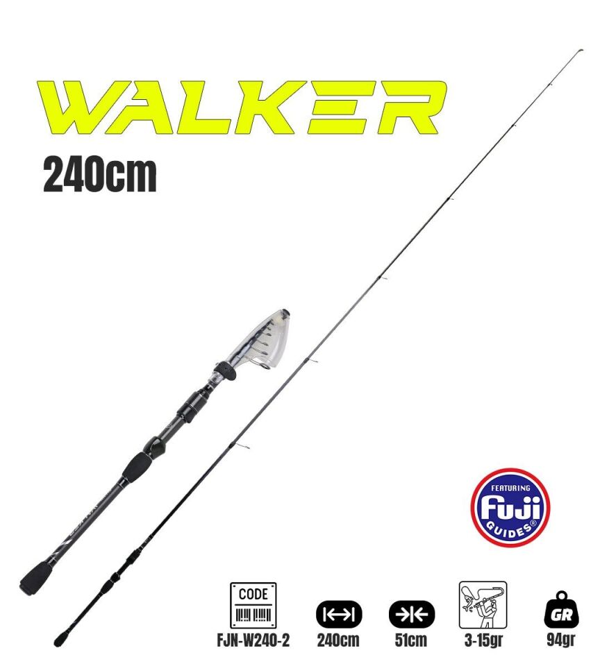Fujin Walker 240Cm 3-15Gr Teleskopik Spin Kamışı