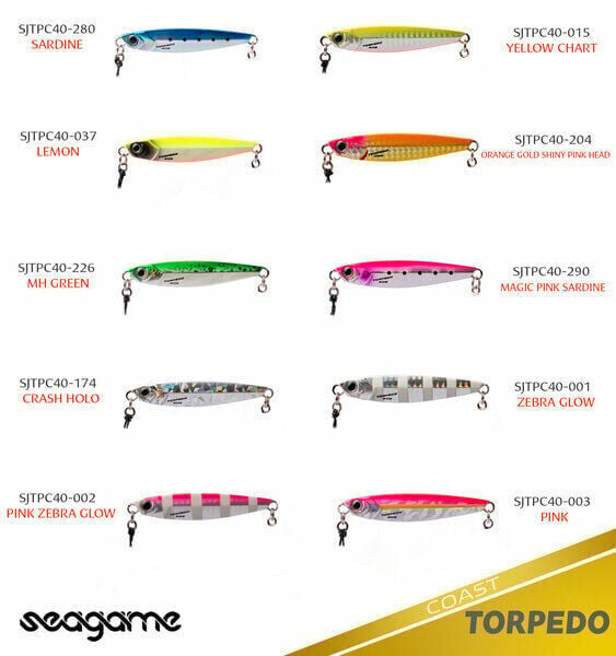 Seagame Torpedo Coast 40G Jig Yem