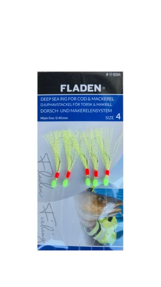Fladen Sabiki Deep Sea Derin Su Çapari Takimi Sarı No:4