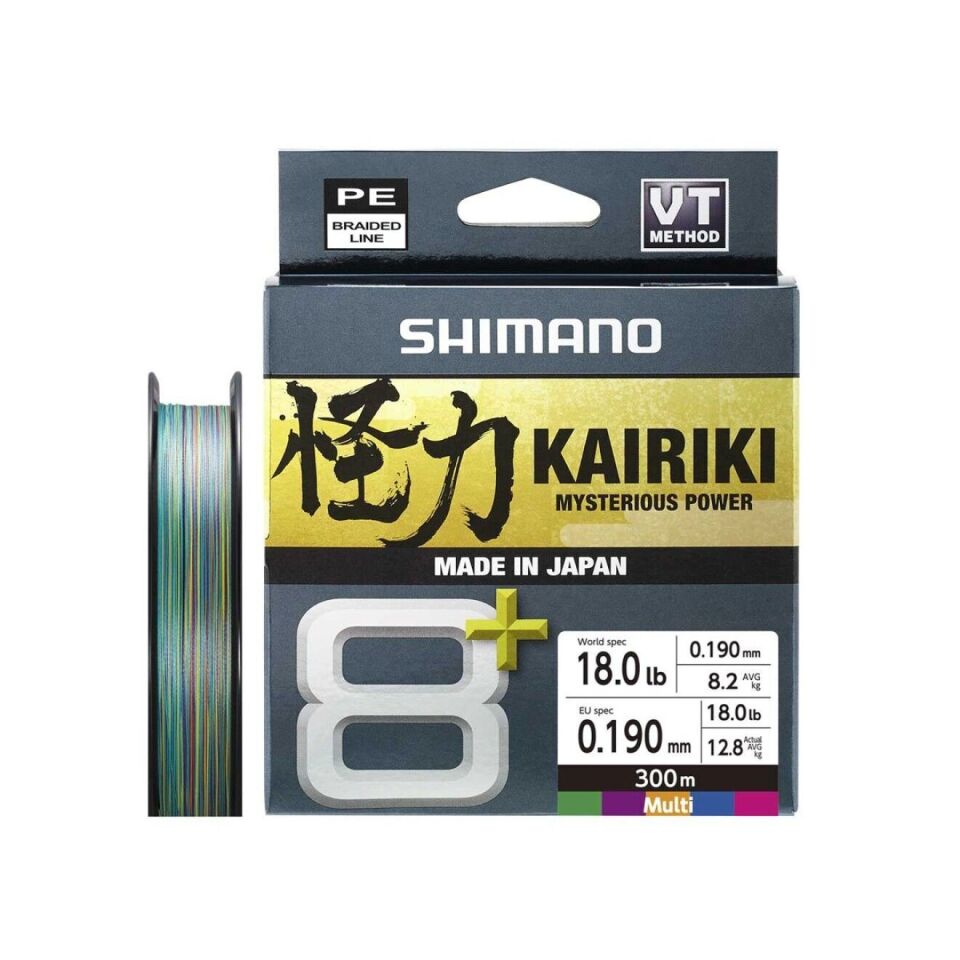 Shimano Kairiki 8 Plus 300M Multicolor İp Misina 0.16mm
