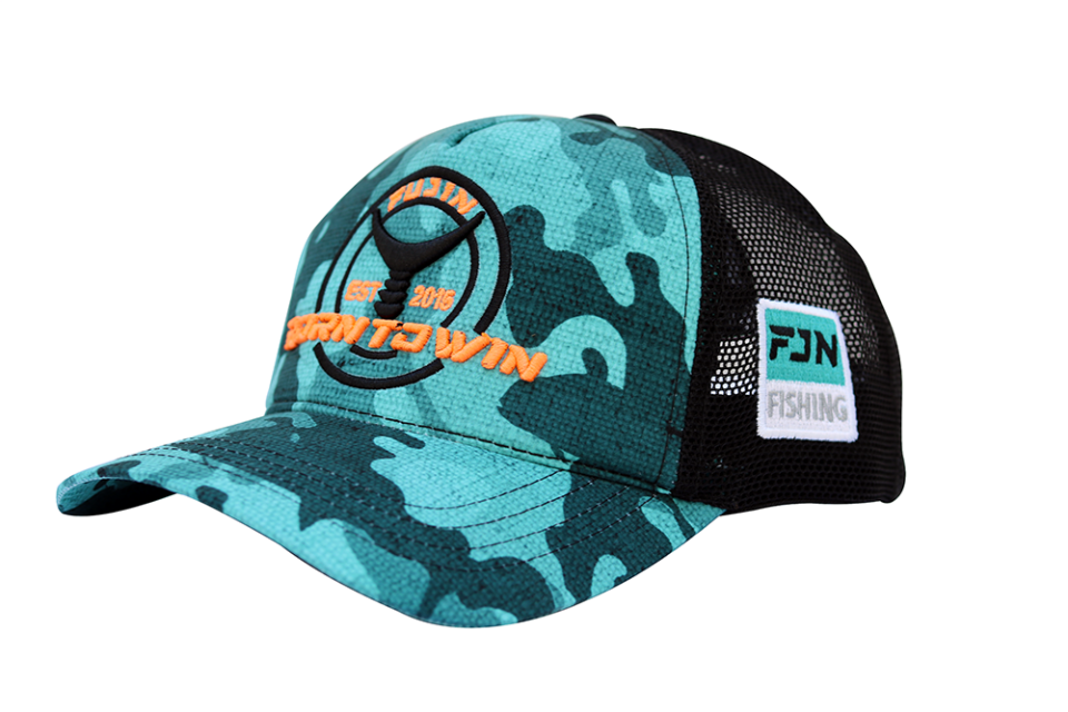 Fujin Turkuaz Camo Fish Balıkçi Sapkasi