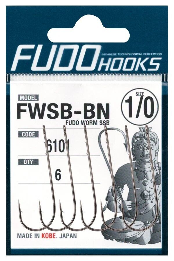 6101 Fudo Worm Ssb. No:1/0. Black Nıkel. 6P