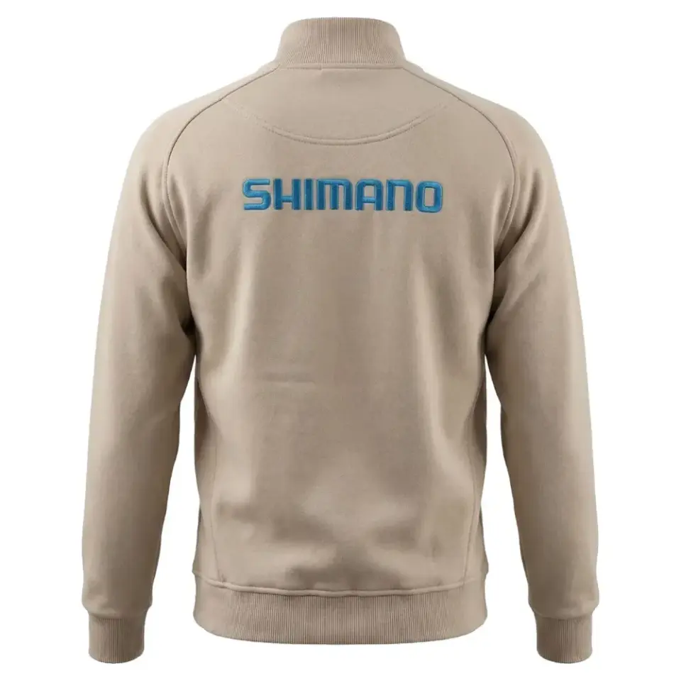 Shimano Zipper Sweatshirt (Beige) Medium