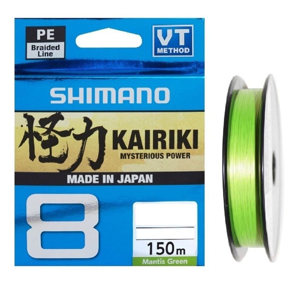 Shimano  Kairiki 8 150M 0.06mm 5.3Kg M Green