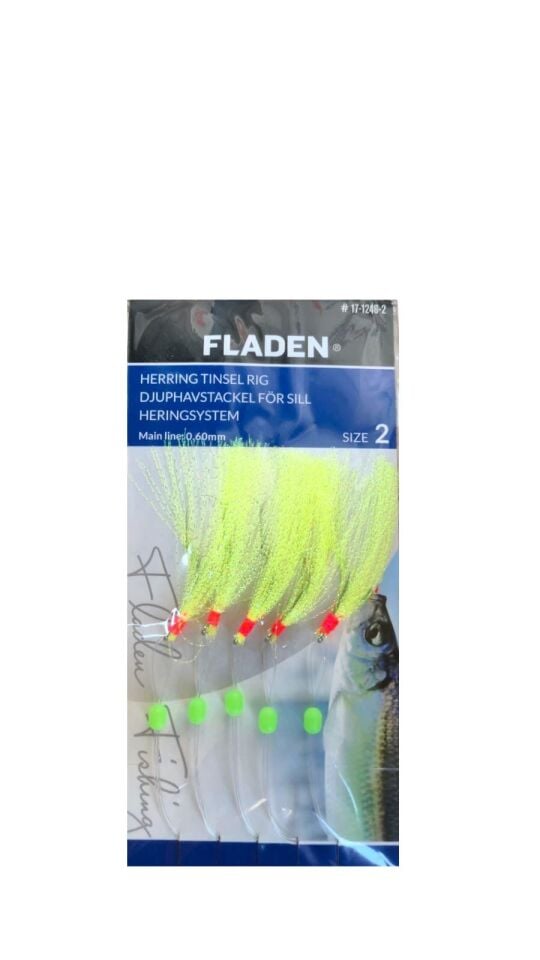 Fladen Sabiki Herring Tinsel Yesil Hazir Takim No:2