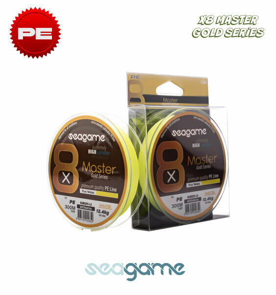Seagame Master X8 Pe 300M  Fluo Yellow İp Misina 1.5 Pe