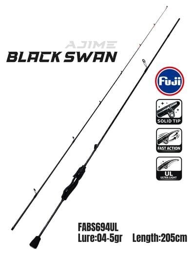 Fujin Ajime Black Swan 205cm 04-5gr Aji Lrf Kamışı
