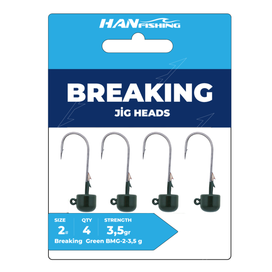 Hanfish Breaking Green Jig Head