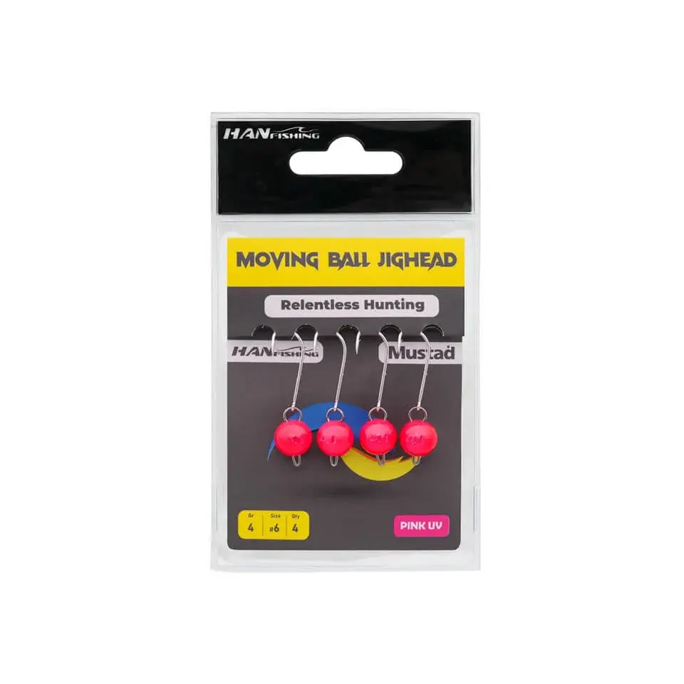 Hanfish Moving Ball Pink UV Mafsallı Jighead