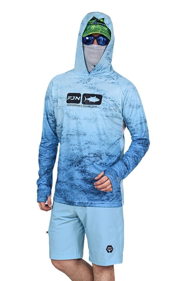 Fujin Pro Angler T-Shirt Green Wave (Large) Fujin Pro Angler T-Shirt Blue Wave Xlarge (Xl)