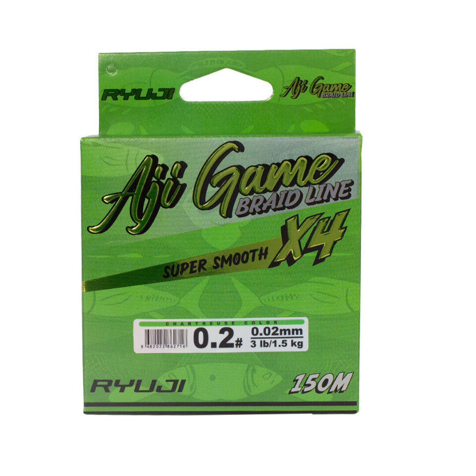 Ryujı Ajı Game 4X 150M  Chartreuse İp Misina 0.02mm