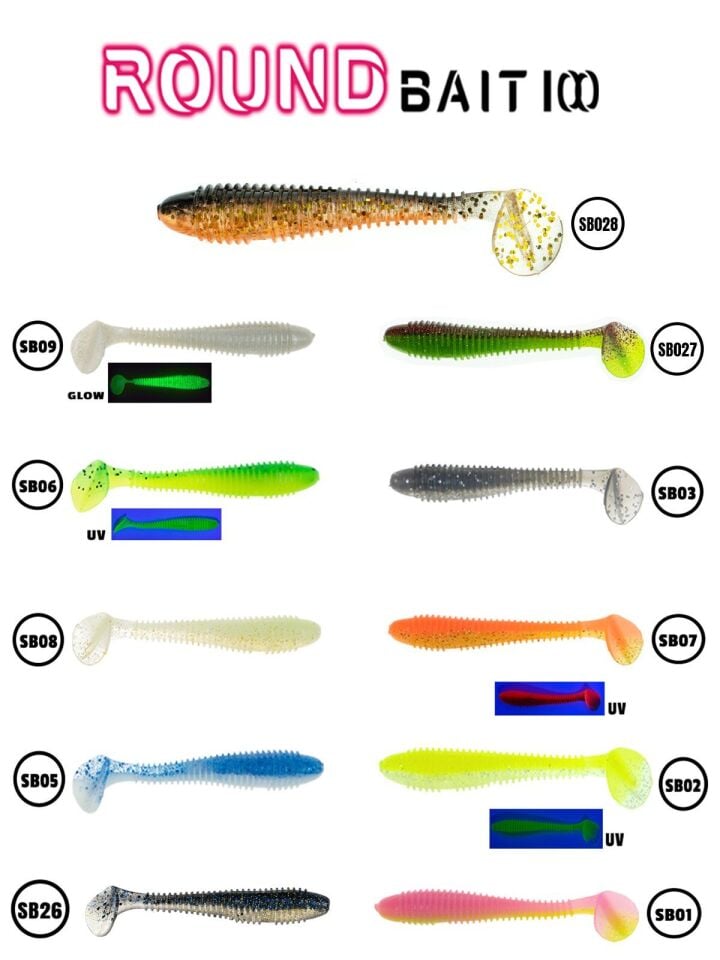Fujin Round Bait 100mm Silikon Yem