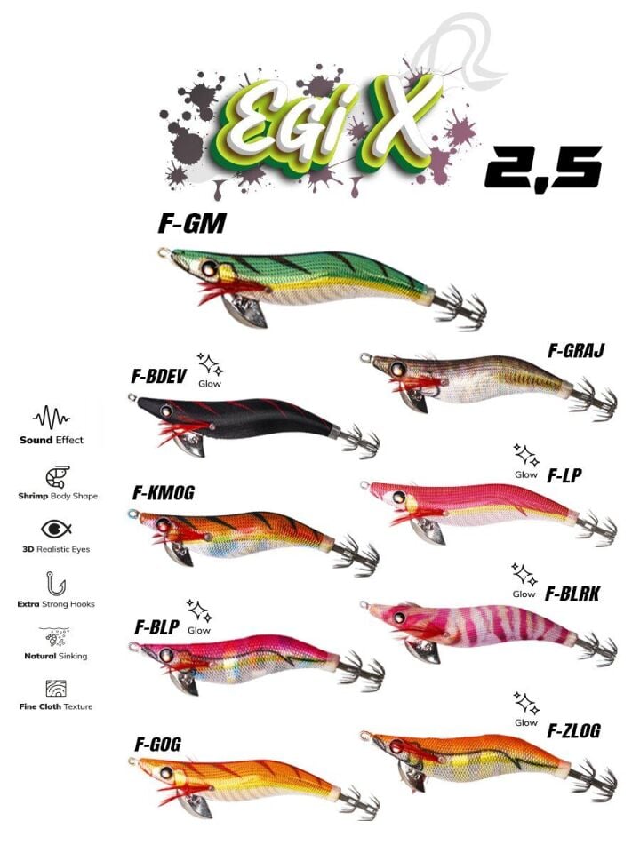 Fujin Egix 2.5 10Gr Kalamar Zokası