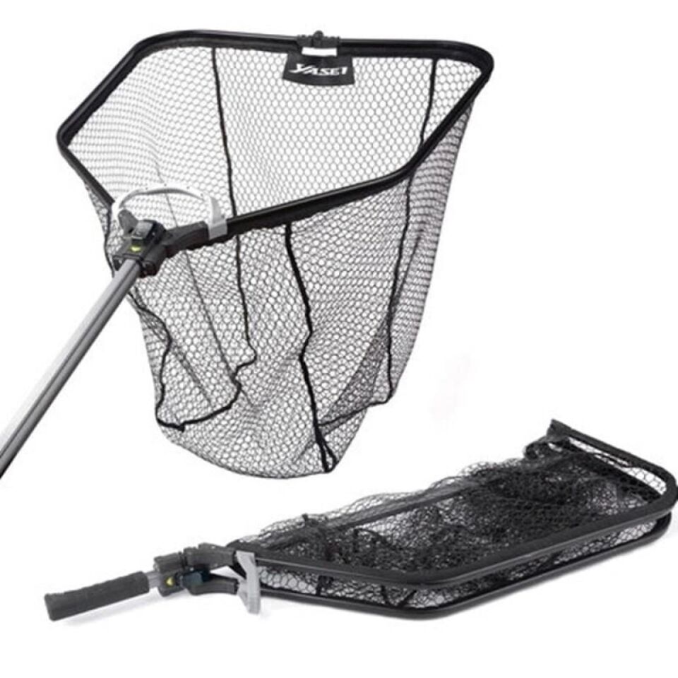 Shimano Yasei Medium Rubber Net Katlanır Balıkçı Kepçesi