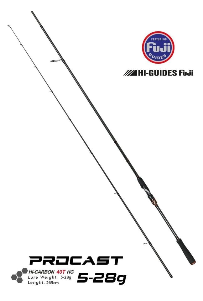 Fujin Procast 265 Cm 5-28 Gr Spin Kamışı