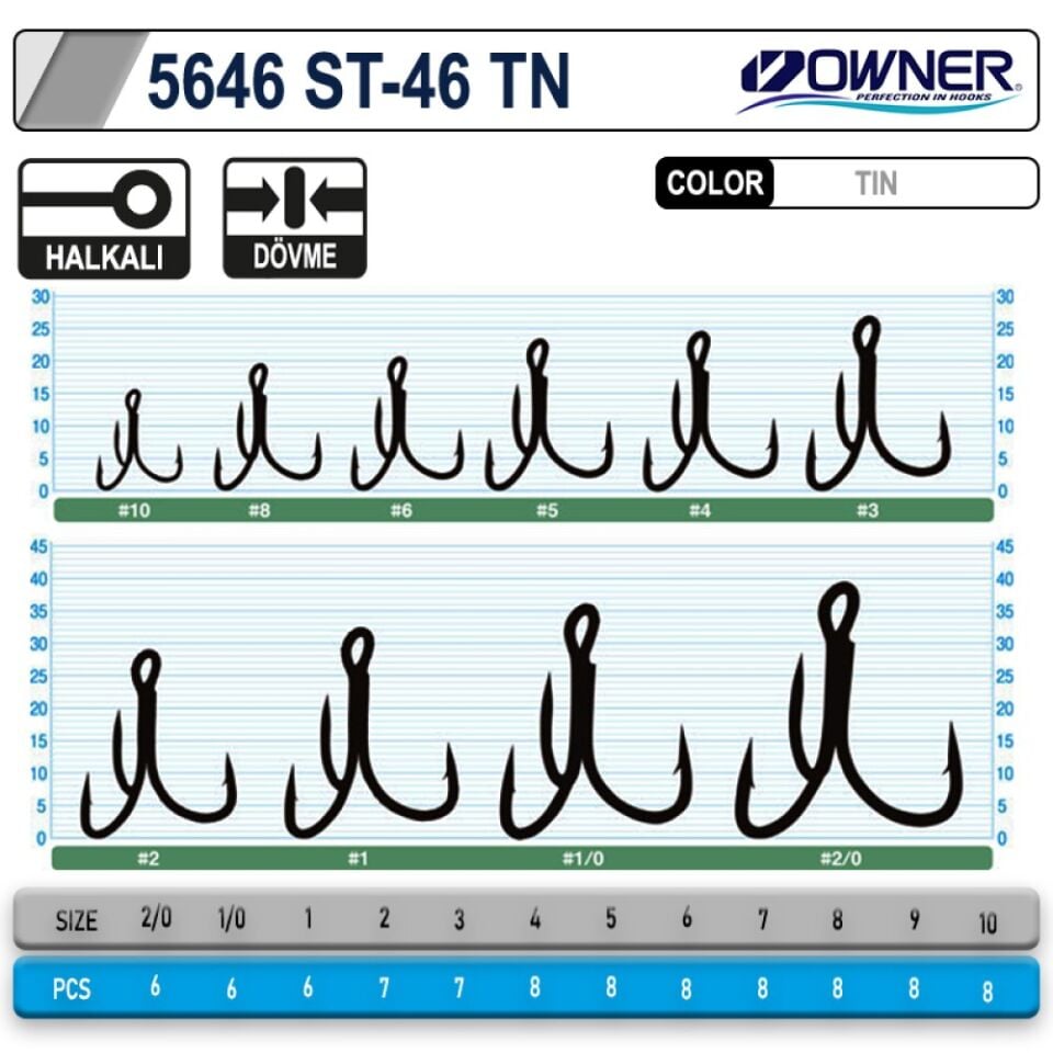 Owner 5646 St46tn Üçlü İğne No:6