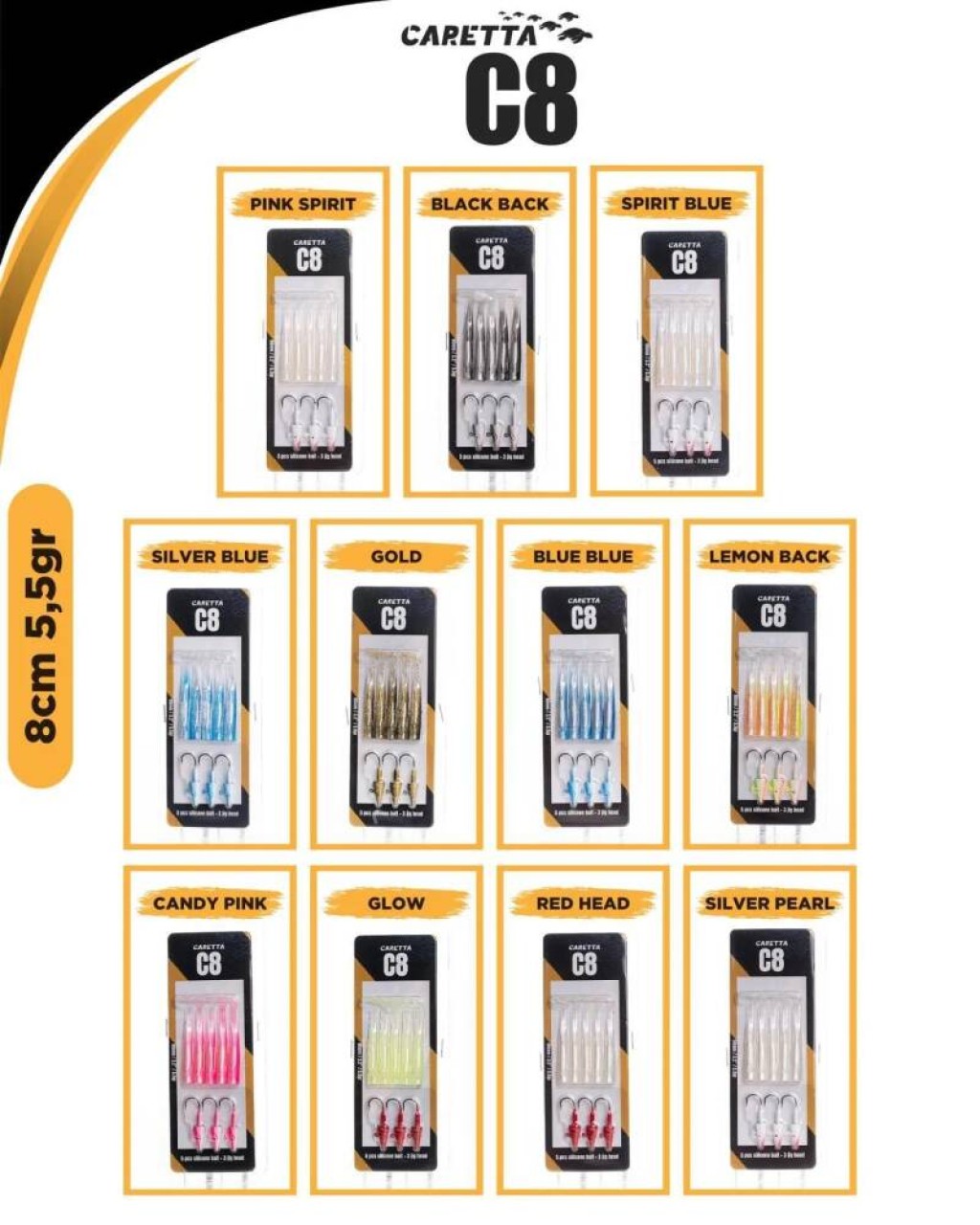 Caretta C8 8Cm 5.5Gr Silikon Yem Caretta C8 8Cm 5.5Gr Silikon Yem