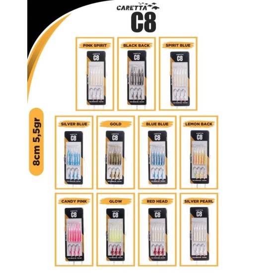 Caretta C8 8Cm 5.5Gr Silikon Yem