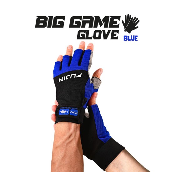 Fujin Pro Angler S24 Big Game Gloves Blue #M/L