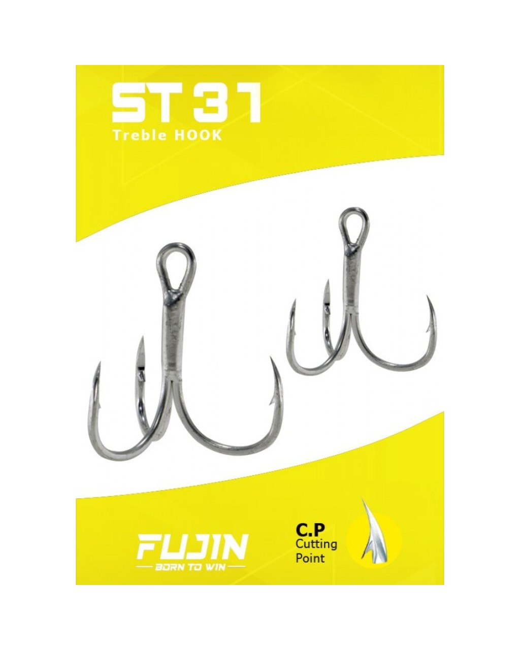 Fujin St31  Nickel Üçlü Maket Balik İğnesi