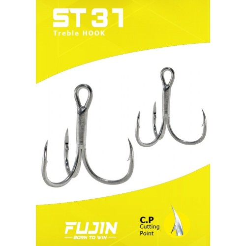 Fujin St31  Nickel Üçlü Maket Balik İğnesi