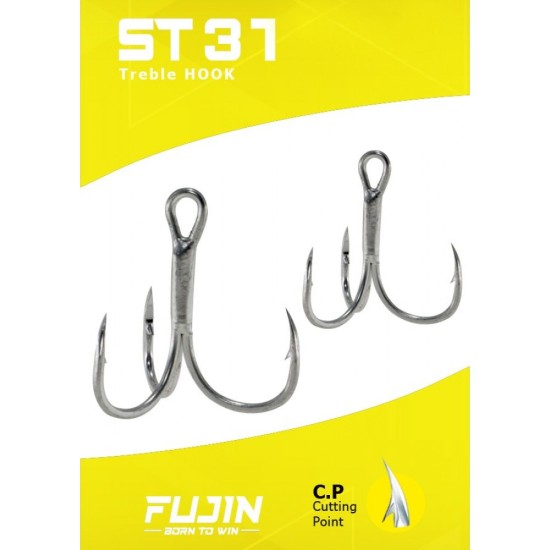 Fujin St31  Nickel Üçlü Maket Balik İğnesi