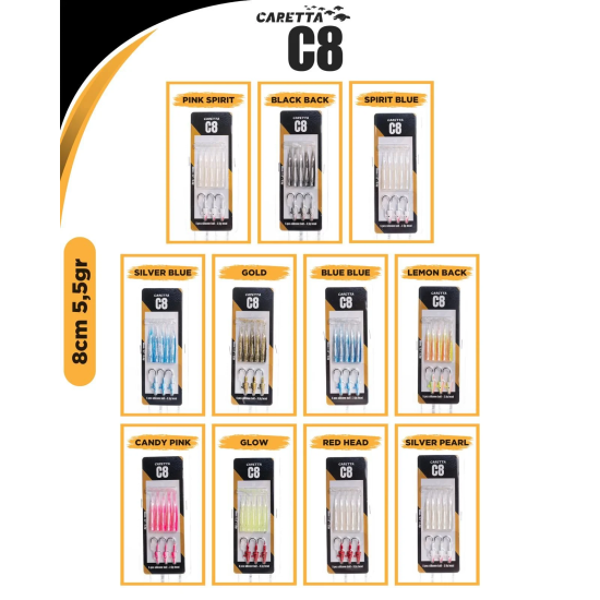 Caretta C8 8Cm 5.5Gr Silikon Yem