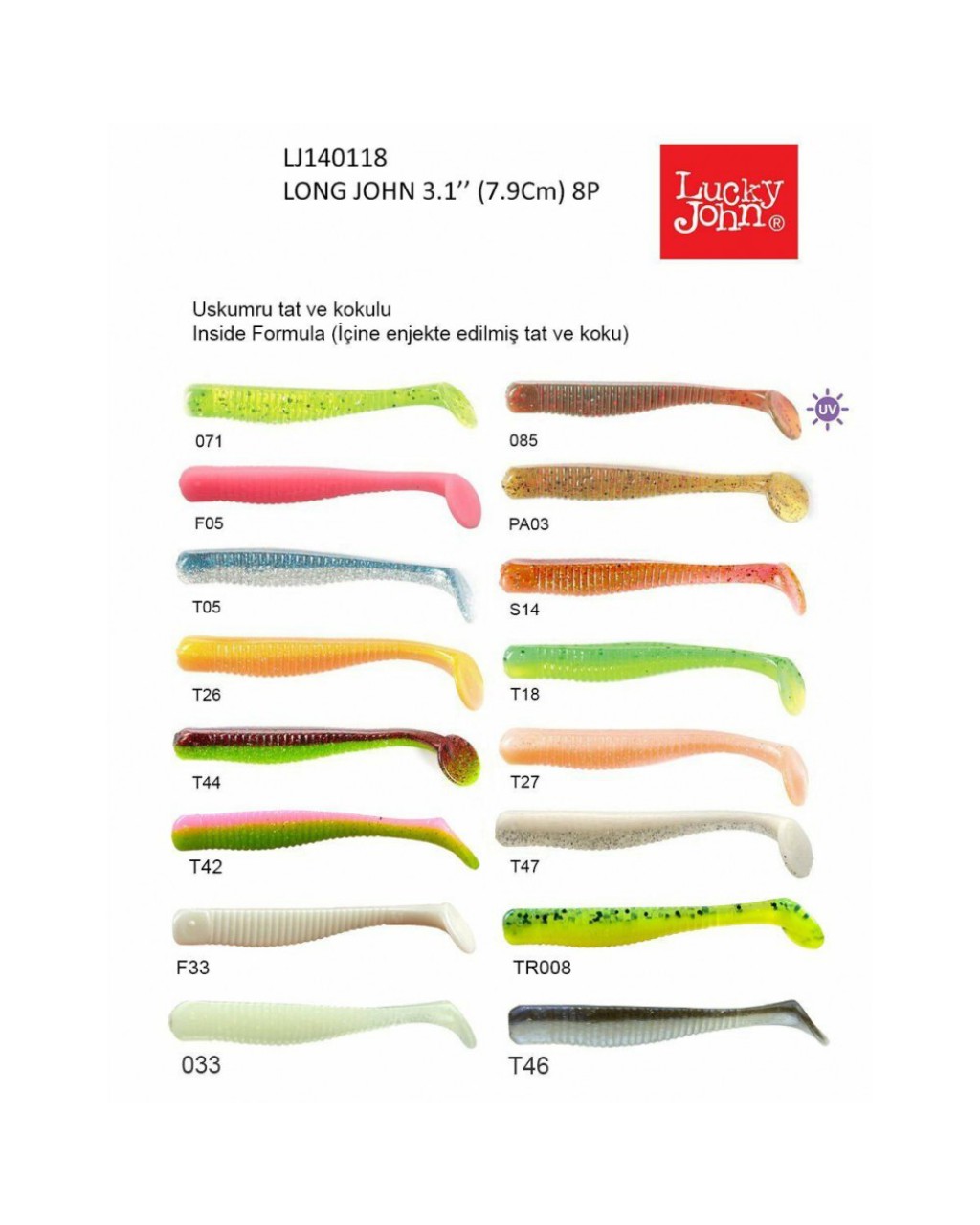 Lucky Jhon Long John 8Cm Silikon Yem