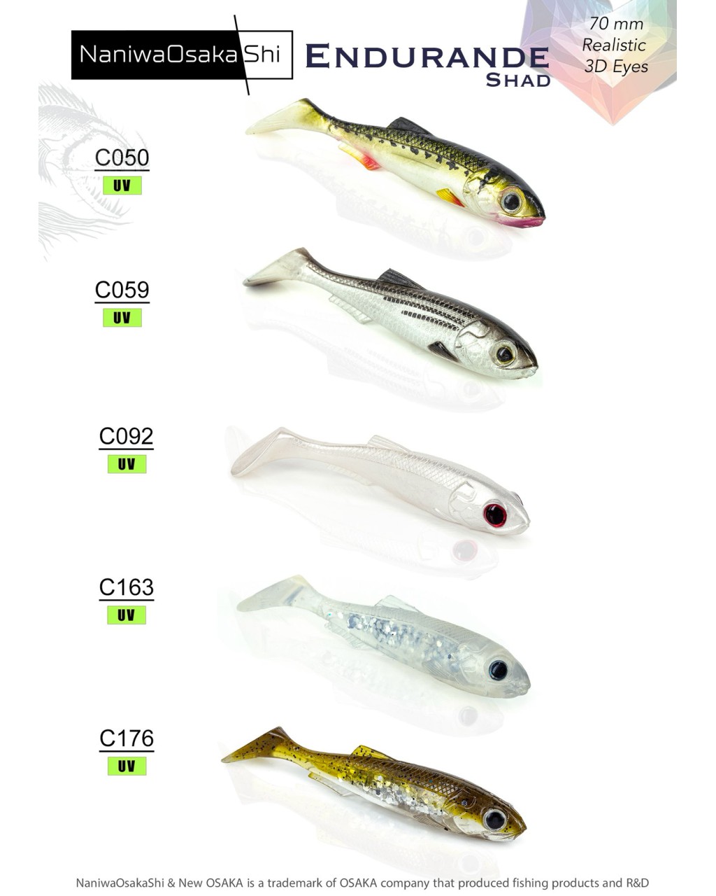 Nanıwaosakashı Endurande Shad 70Mm Sılıkon Yem